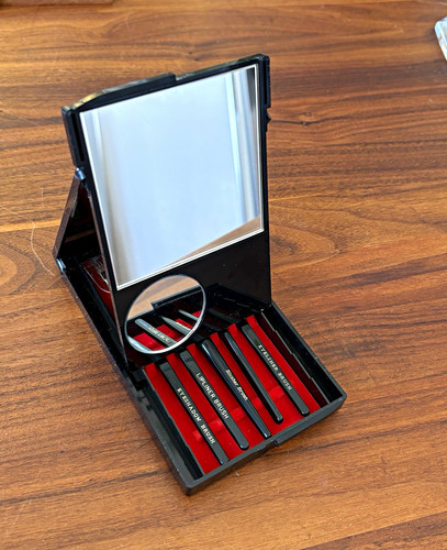 Vintage schminkpinsel set - vintage, schminkpinsel-set