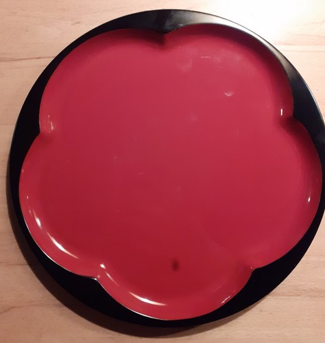 Lacktablett schwarz rot cm - lacktablett,