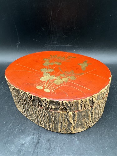 Alte lackschatulle dose - /,