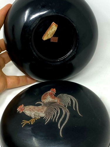 Japanische lackdose mit - japanische,