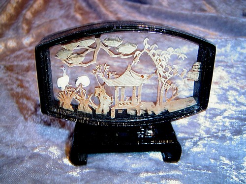 Feines altes diorama - altes,